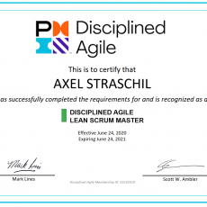 Early Bird feeling: Being the first PMI Disciplined Agile Lean Scrum Master (DALSM) in Germany, Austria and Switzerland Early Bird feeling: Being the first PMI Disciplined Agile Lean Scrum Master (DALSM) in Germany, Austria and Switzerland